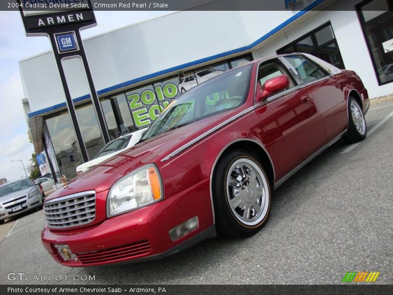 Crimson Red Pearl / Shale 2004 Cadillac DeVille Sedan