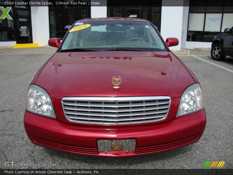 Crimson Red Pearl / Shale 2004 Cadillac DeVille Sedan