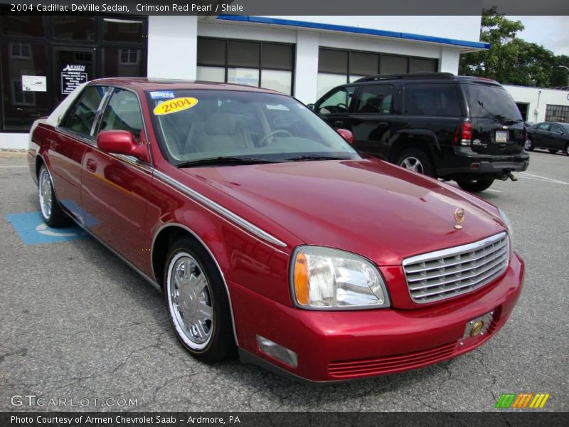 Crimson Red Pearl / Shale 2004 Cadillac DeVille Sedan
