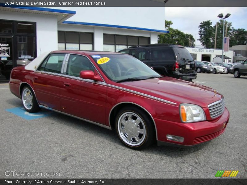 Crimson Red Pearl / Shale 2004 Cadillac DeVille Sedan