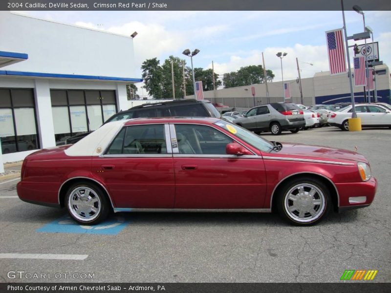 Crimson Red Pearl / Shale 2004 Cadillac DeVille Sedan