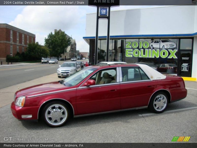 Crimson Red Pearl / Shale 2004 Cadillac DeVille Sedan