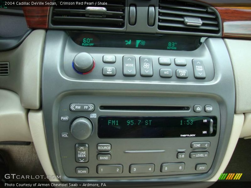 Crimson Red Pearl / Shale 2004 Cadillac DeVille Sedan