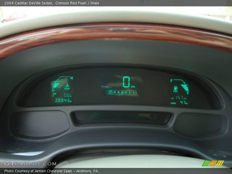 Crimson Red Pearl / Shale 2004 Cadillac DeVille Sedan