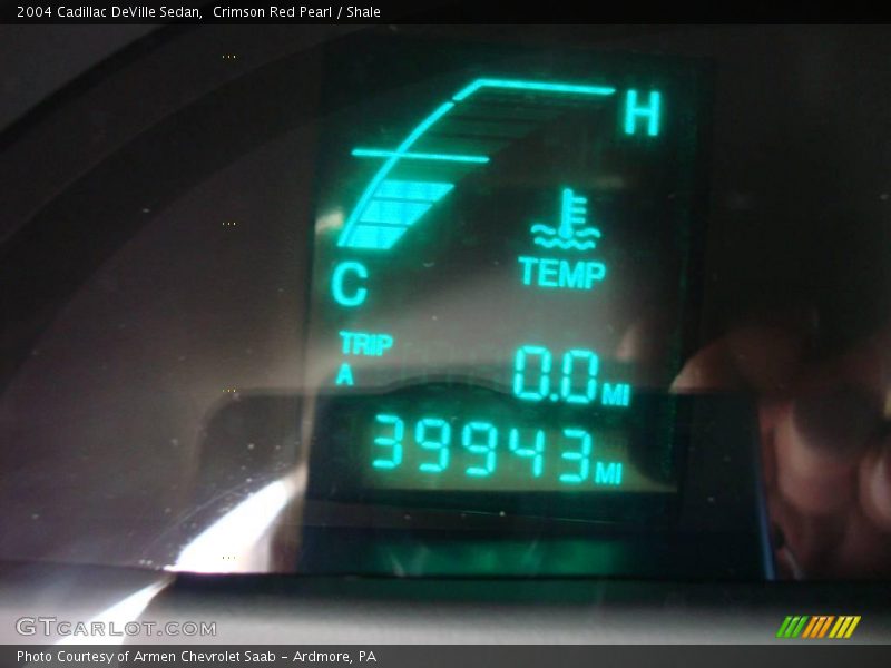 Crimson Red Pearl / Shale 2004 Cadillac DeVille Sedan