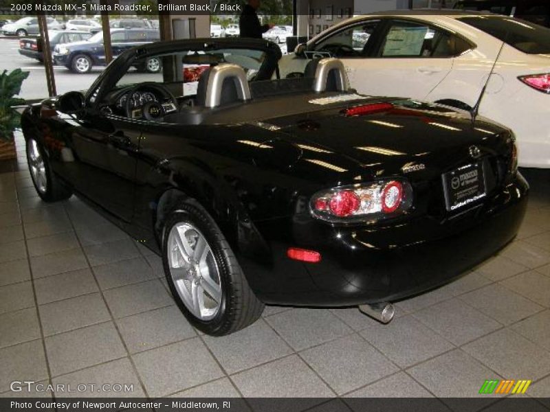 Brilliant Black / Black 2008 Mazda MX-5 Miata Roadster