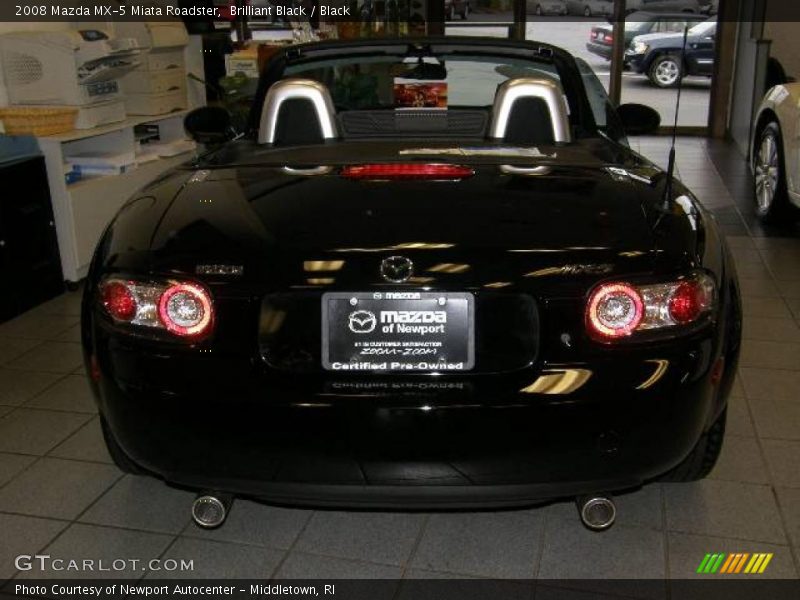 Brilliant Black / Black 2008 Mazda MX-5 Miata Roadster