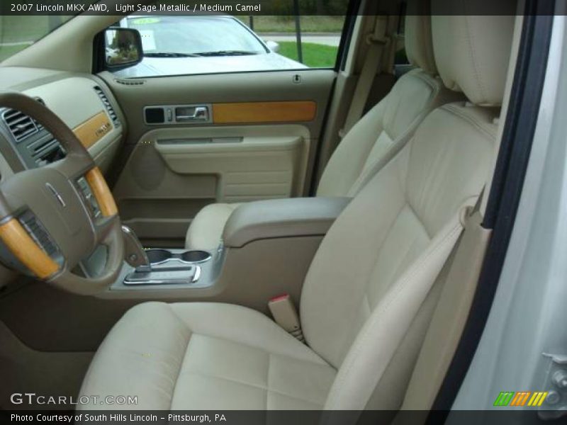 Light Sage Metallic / Medium Camel 2007 Lincoln MKX AWD