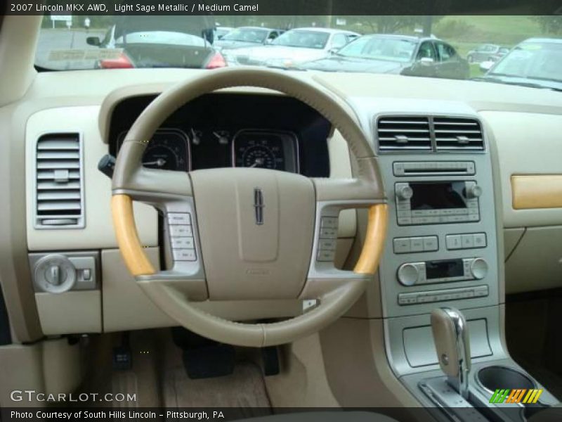 Light Sage Metallic / Medium Camel 2007 Lincoln MKX AWD