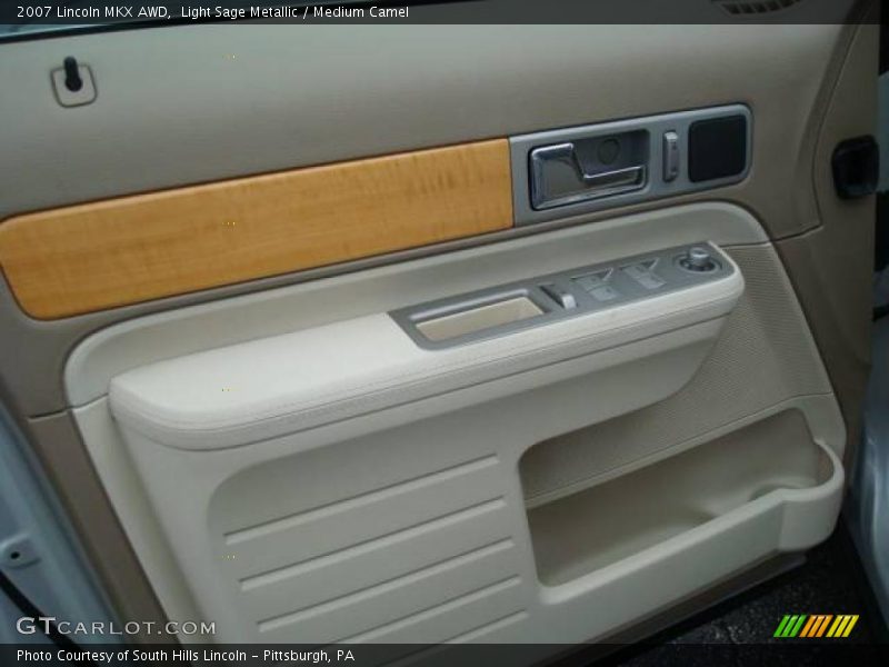 Light Sage Metallic / Medium Camel 2007 Lincoln MKX AWD