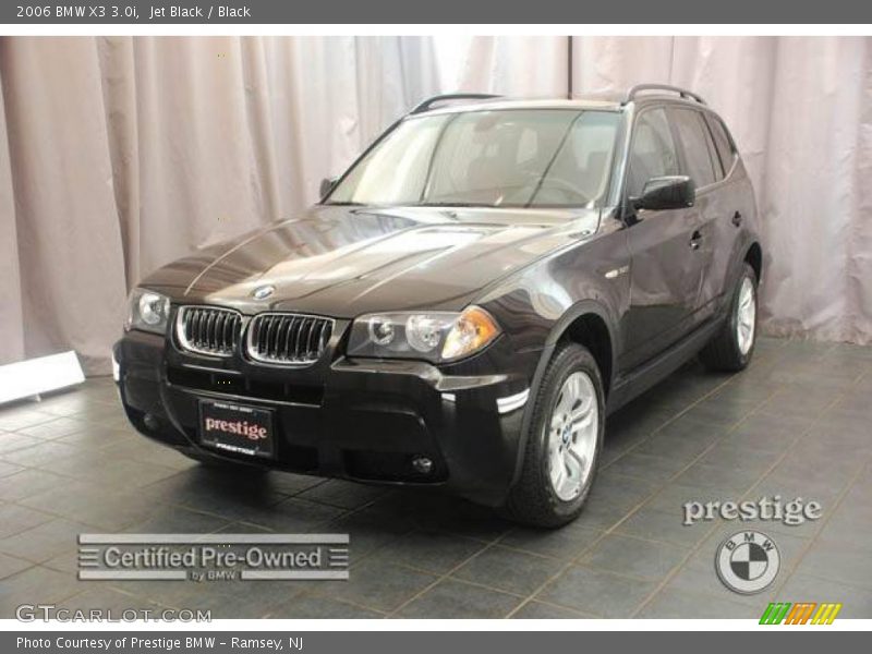 Jet Black / Black 2006 BMW X3 3.0i