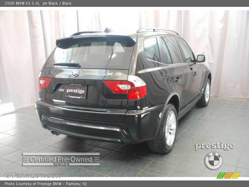 Jet Black / Black 2006 BMW X3 3.0i