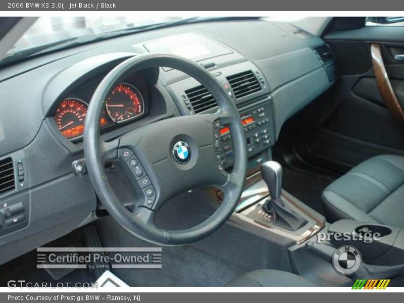 Jet Black / Black 2006 BMW X3 3.0i
