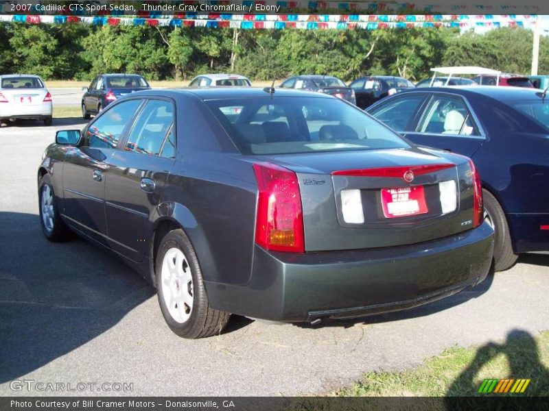 Thunder Gray Chromaflair / Ebony 2007 Cadillac CTS Sport Sedan