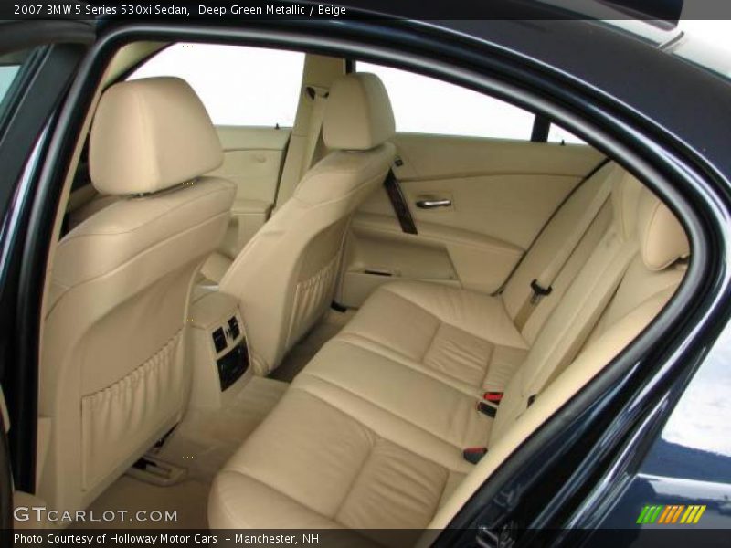 Deep Green Metallic / Beige 2007 BMW 5 Series 530xi Sedan