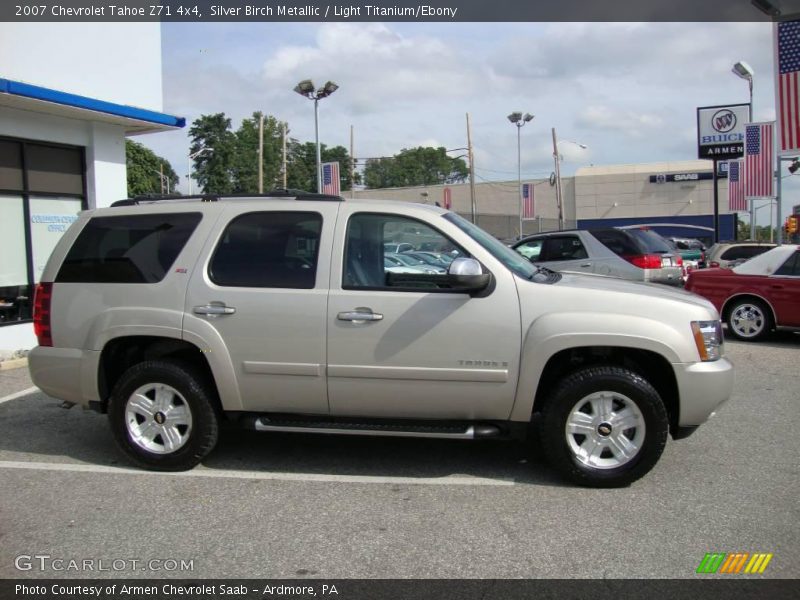 Silver Birch Metallic / Light Titanium/Ebony 2007 Chevrolet Tahoe Z71 4x4