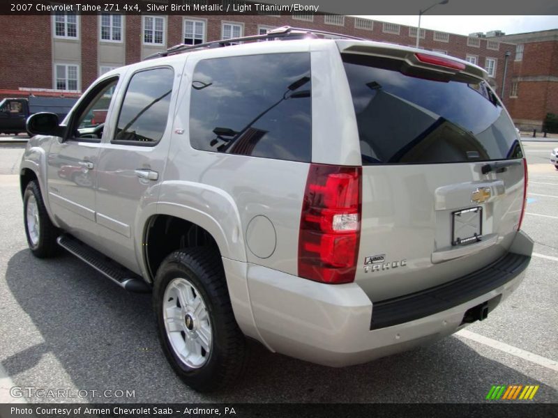 Silver Birch Metallic / Light Titanium/Ebony 2007 Chevrolet Tahoe Z71 4x4