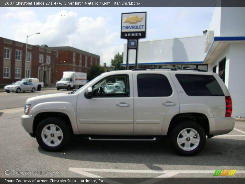 Silver Birch Metallic / Light Titanium/Ebony 2007 Chevrolet Tahoe Z71 4x4