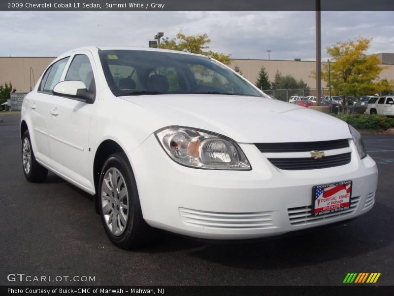 Summit White / Gray 2009 Chevrolet Cobalt LT Sedan