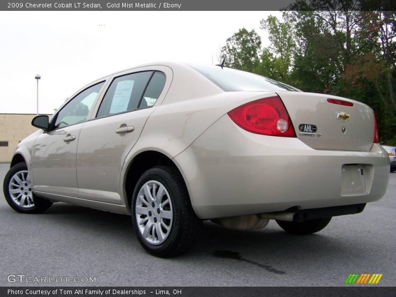 Gold Mist Metallic / Ebony 2009 Chevrolet Cobalt LT Sedan