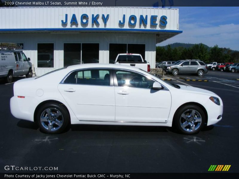 Summit White / Ebony 2009 Chevrolet Malibu LT Sedan