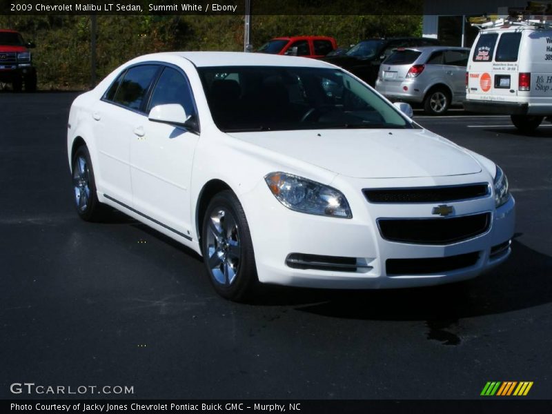 Summit White / Ebony 2009 Chevrolet Malibu LT Sedan