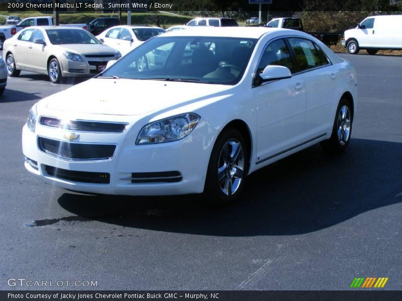 Summit White / Ebony 2009 Chevrolet Malibu LT Sedan