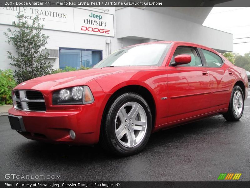 Inferno Red Crystal Pearl / Dark Slate Gray/Light Graystone 2007 Dodge Charger R/T