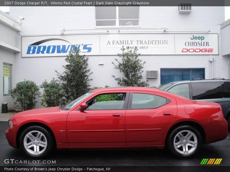 Inferno Red Crystal Pearl / Dark Slate Gray/Light Graystone 2007 Dodge Charger R/T