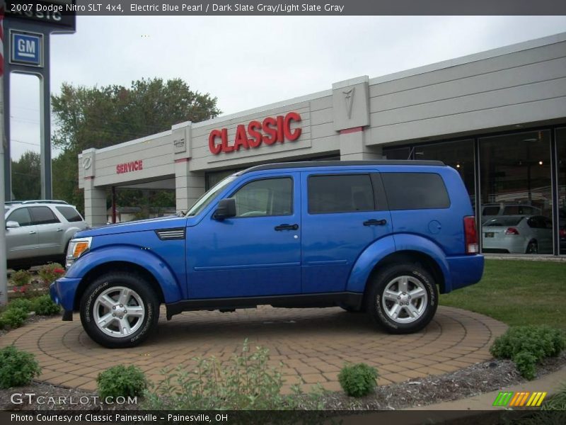 Electric Blue Pearl / Dark Slate Gray/Light Slate Gray 2007 Dodge Nitro SLT 4x4