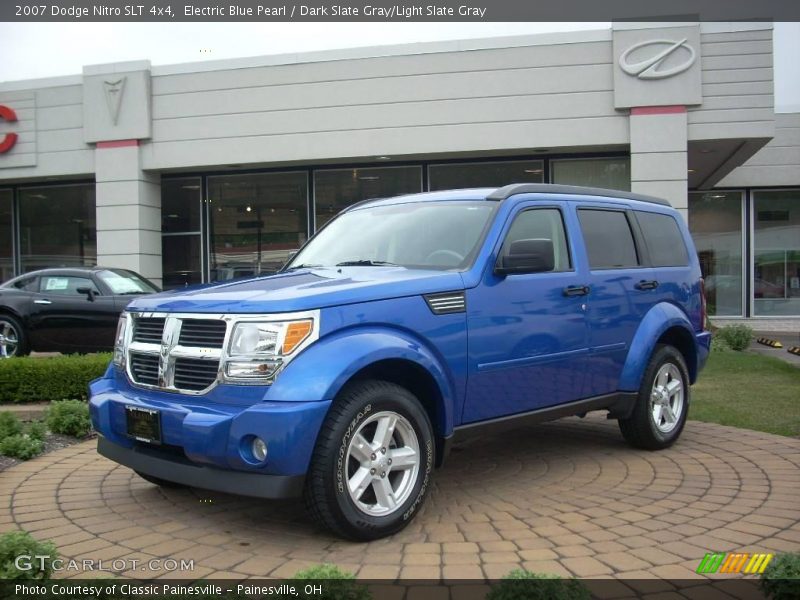 Electric Blue Pearl / Dark Slate Gray/Light Slate Gray 2007 Dodge Nitro SLT 4x4