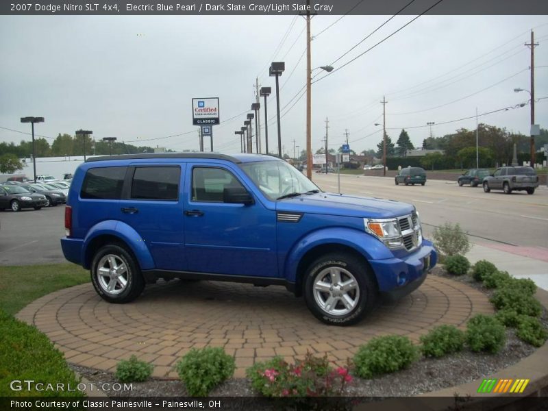 Electric Blue Pearl / Dark Slate Gray/Light Slate Gray 2007 Dodge Nitro SLT 4x4