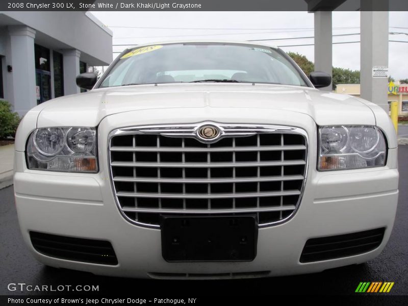 Stone White / Dark Khaki/Light Graystone 2008 Chrysler 300 LX
