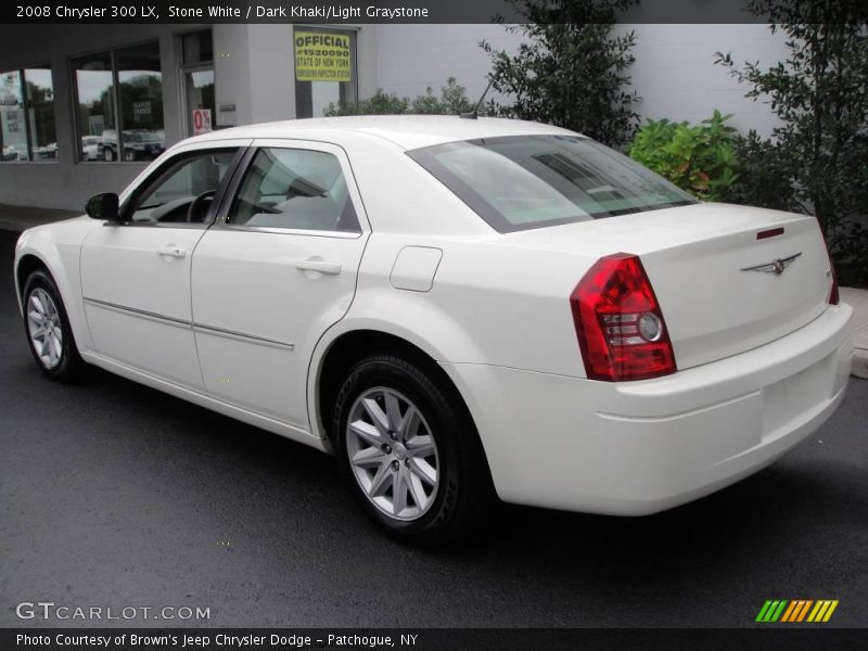 Stone White / Dark Khaki/Light Graystone 2008 Chrysler 300 LX