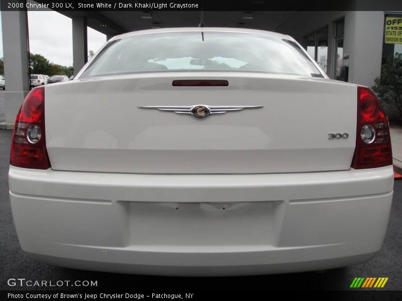 Stone White / Dark Khaki/Light Graystone 2008 Chrysler 300 LX