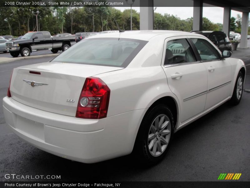 Stone White / Dark Khaki/Light Graystone 2008 Chrysler 300 LX