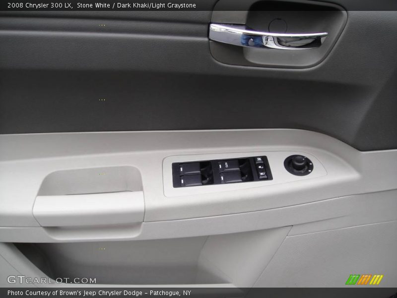 Stone White / Dark Khaki/Light Graystone 2008 Chrysler 300 LX