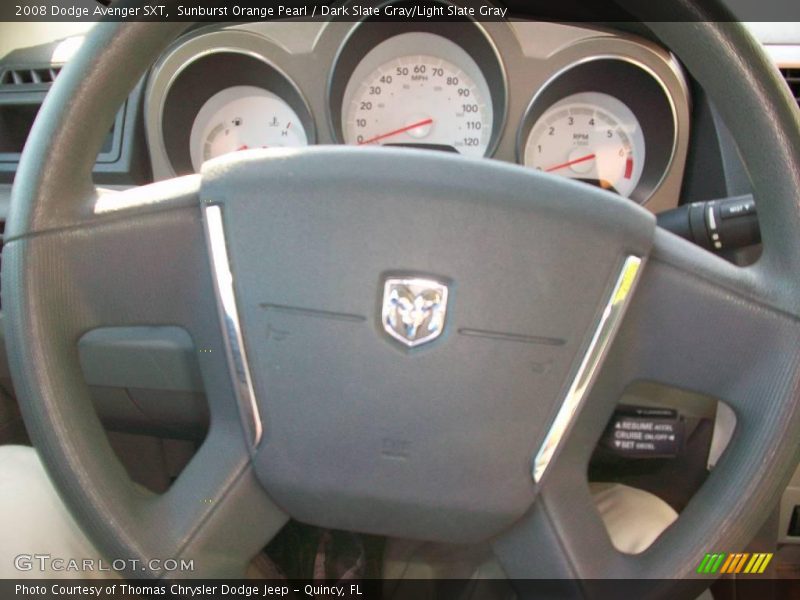 Sunburst Orange Pearl / Dark Slate Gray/Light Slate Gray 2008 Dodge Avenger SXT