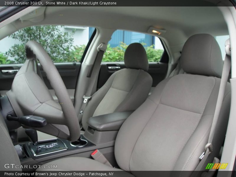 Stone White / Dark Khaki/Light Graystone 2008 Chrysler 300 LX