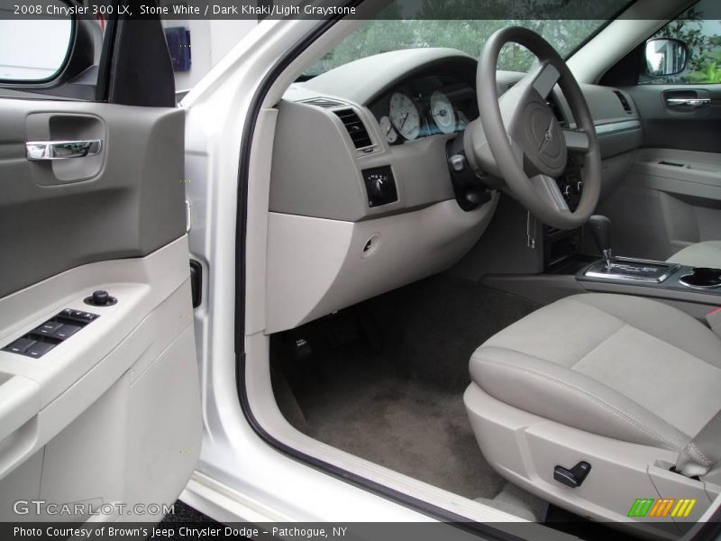 Stone White / Dark Khaki/Light Graystone 2008 Chrysler 300 LX