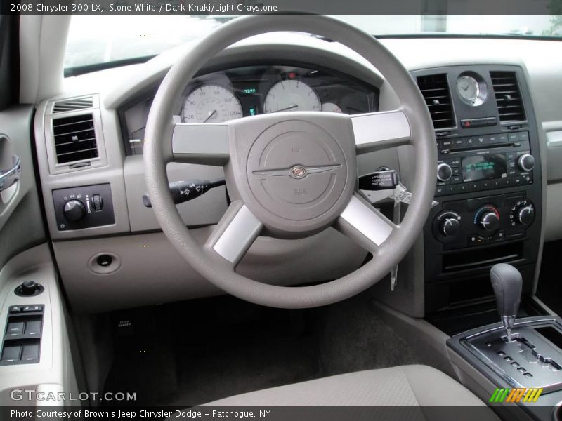 Stone White / Dark Khaki/Light Graystone 2008 Chrysler 300 LX
