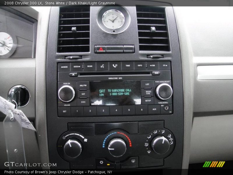 Stone White / Dark Khaki/Light Graystone 2008 Chrysler 300 LX