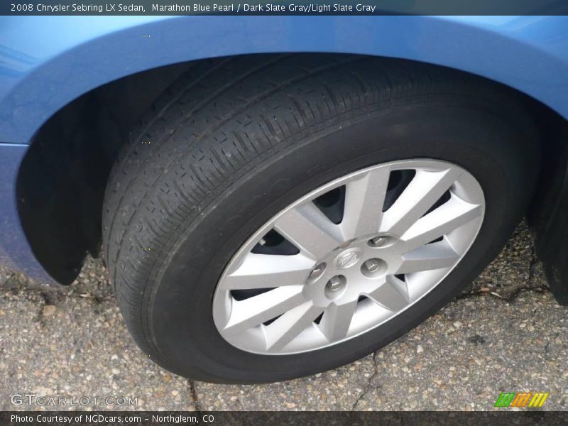 Marathon Blue Pearl / Dark Slate Gray/Light Slate Gray 2008 Chrysler Sebring LX Sedan