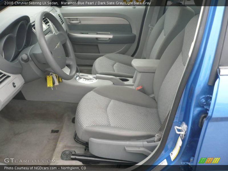 Marathon Blue Pearl / Dark Slate Gray/Light Slate Gray 2008 Chrysler Sebring LX Sedan