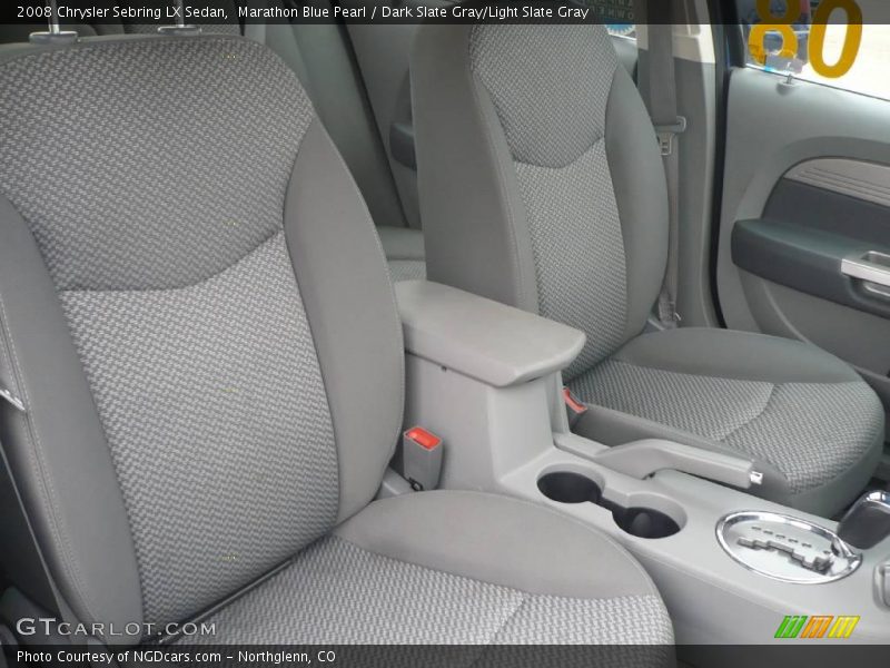 Marathon Blue Pearl / Dark Slate Gray/Light Slate Gray 2008 Chrysler Sebring LX Sedan