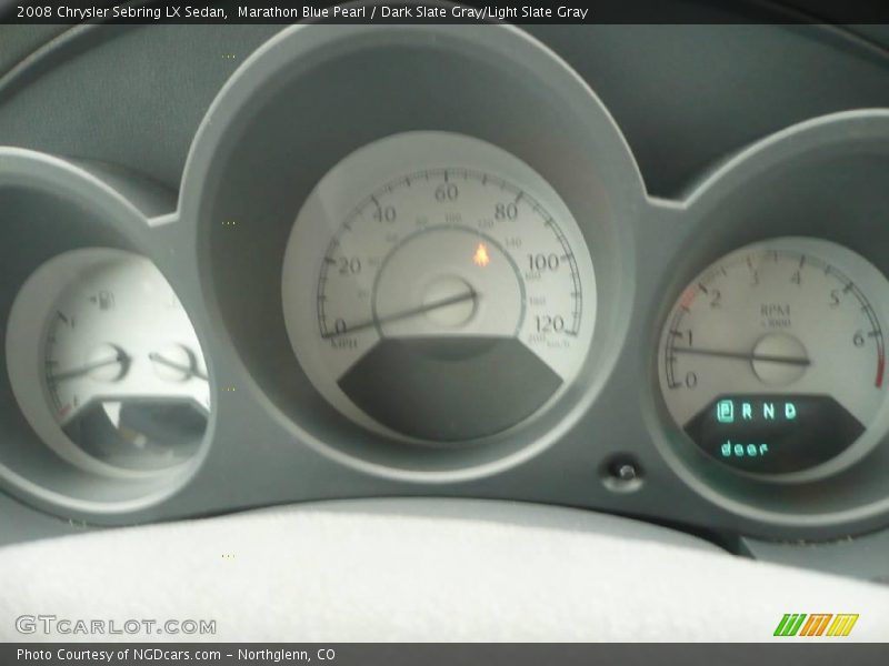 Marathon Blue Pearl / Dark Slate Gray/Light Slate Gray 2008 Chrysler Sebring LX Sedan