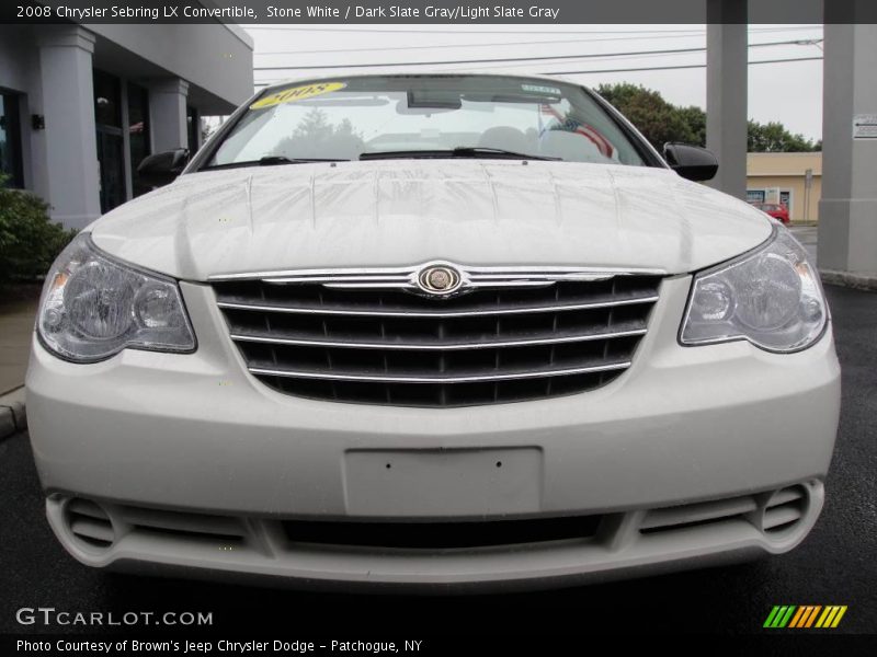 Stone White / Dark Slate Gray/Light Slate Gray 2008 Chrysler Sebring LX Convertible