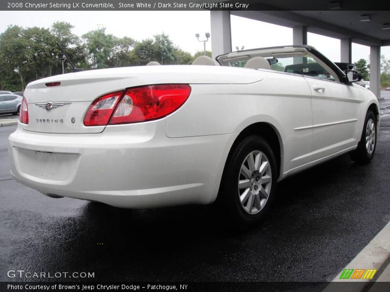 Stone White / Dark Slate Gray/Light Slate Gray 2008 Chrysler Sebring LX Convertible