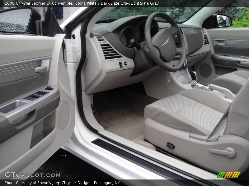 Stone White / Dark Slate Gray/Light Slate Gray 2008 Chrysler Sebring LX Convertible