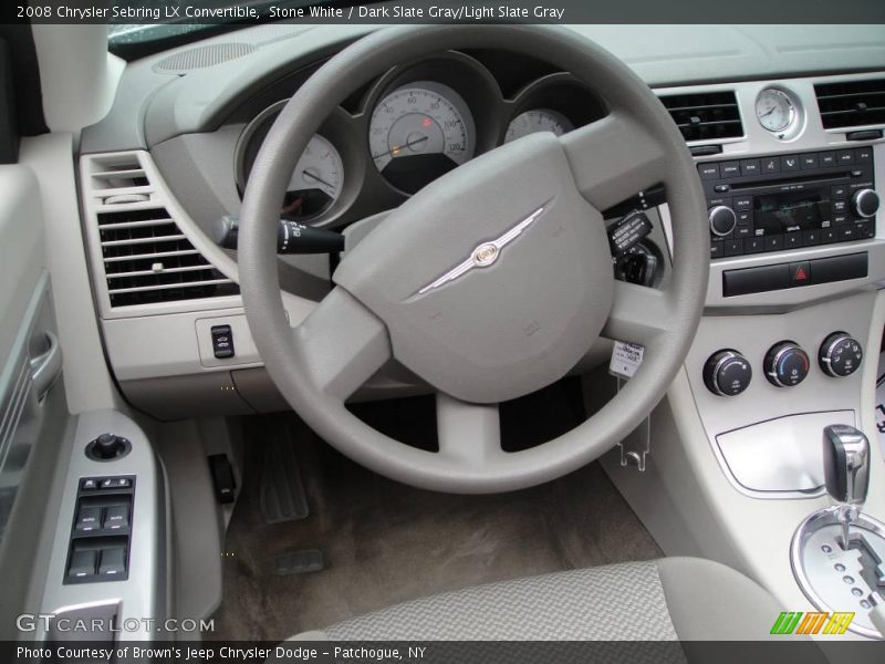 Stone White / Dark Slate Gray/Light Slate Gray 2008 Chrysler Sebring LX Convertible